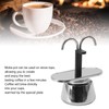 Mini 2 Cup Pot, Stovetop Espresso Coffee Maker, Stainless Steel