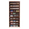 10 Tiers Bamboo Shoe Rack Cabinet, 70CM/27.58in Freestanding Shoes Sneakers
