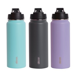 Décor Stainless Steel Insulated Double Wall Flip Active Bottle, 750 ml Capacity, Assorted
