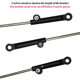 Bike Fenders Support Frame Modification Extension Sleeve Suitable for 20''/24''/26'' Fenders Support Installation Kit 12PCS