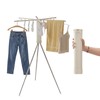 BIREN Foldable Clothes Drying Rack Tripod Clothes Rack with Clips