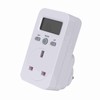UK Plug Plug-in Digital LCD Energy Monitor Power Meter Electricity