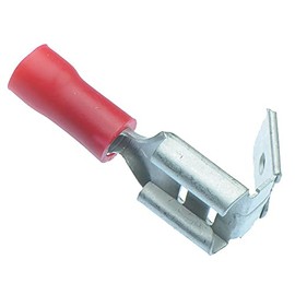 20 x Red 6.3mm Insulated Piggyback Crimp Spade Terminal Connector 16-22 AWG Wire Cable Electrical