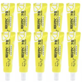 Pretty Face 예쁜얼굴 비타민C 크림 25g 피부 광채 미백 기능성 크림 10개 Pretty Face Vitamin C Cream 25g Skin Radiance Whitening Functional Cream 10 pcs