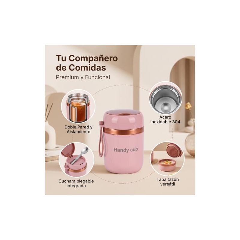 Yosoo Health Gear Copa Aislada, Frasco de Alimentos de Acero