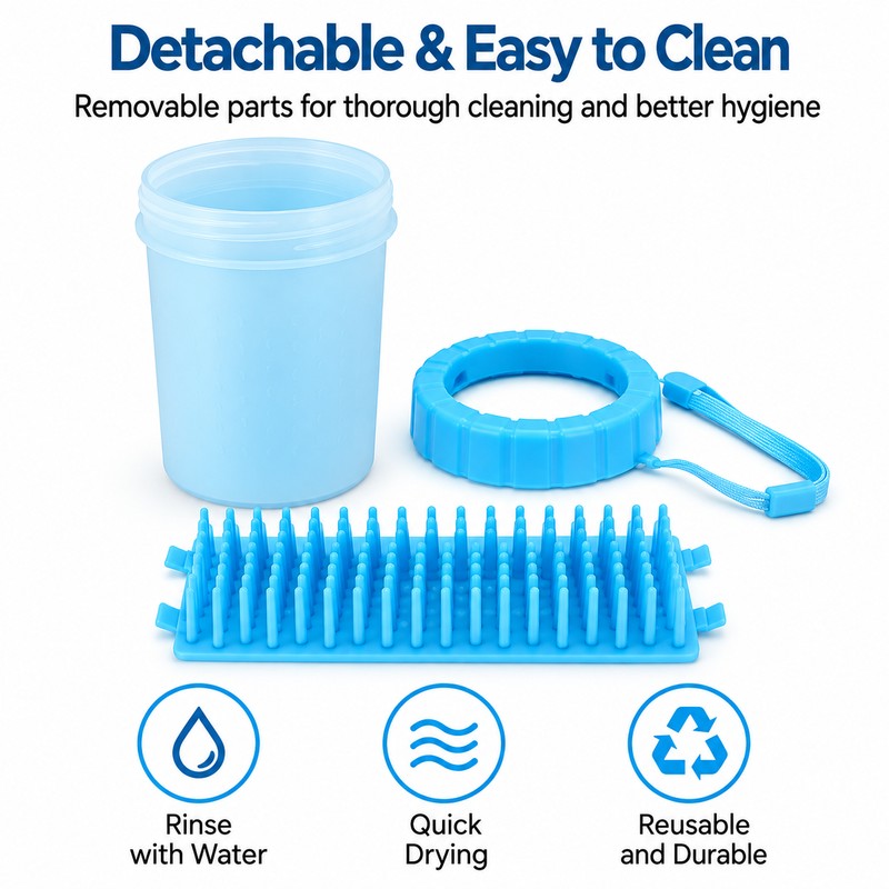 Dog Paw Cleaner Cup for After-Walk Cleaning – Portable Paw