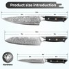 KINOINA 5-Piece Damascus Knife Set - Ultra-Sharp Professional 67-Layer VG10