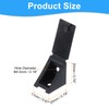 uxcell 100 Pcs 90 Degree Plastic Corner Braces, 20x17x20mm Shelf