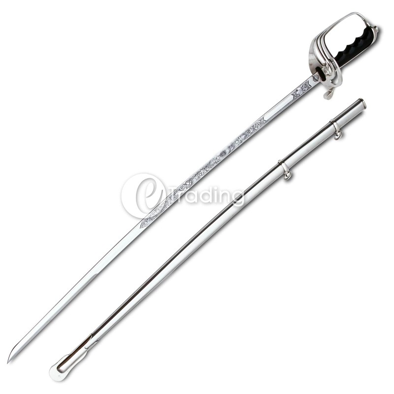 eTrading Steel Military US Army Saber Ceremonial Officer Sword Replica