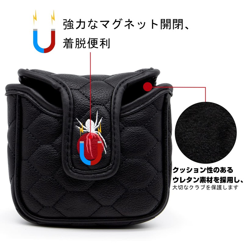 Putter Cover Golf Headcover Mallet Spider Putter Odyssey 2 Ball