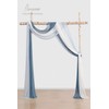 Floroom Wedding Arch Draping Fabric 3 Panels 20Ft Chiffon Fabric