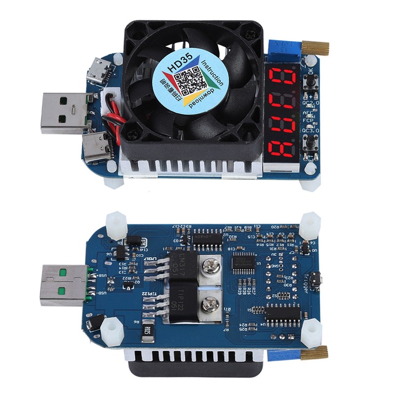 USB Electronic Load Resistor Voltage Flow Meter Discharge Battery Tester