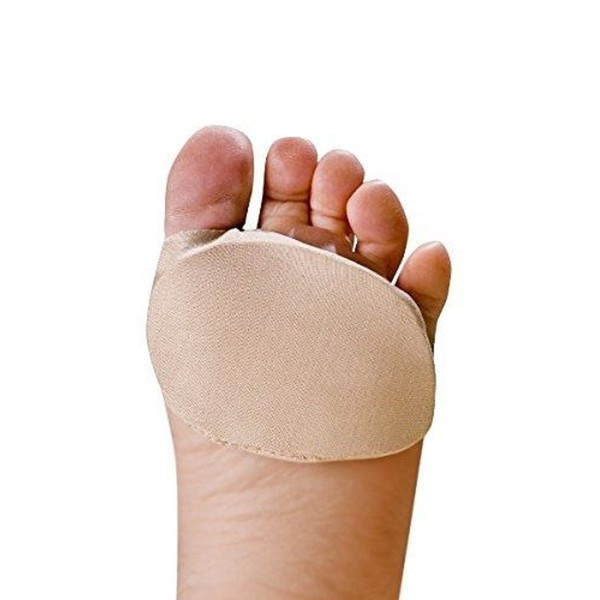 SturdyFoot - Stoff Gel Metatarsal Pads für den Fuß Kissen Morton's Neuroma - Braun, Stoff, M