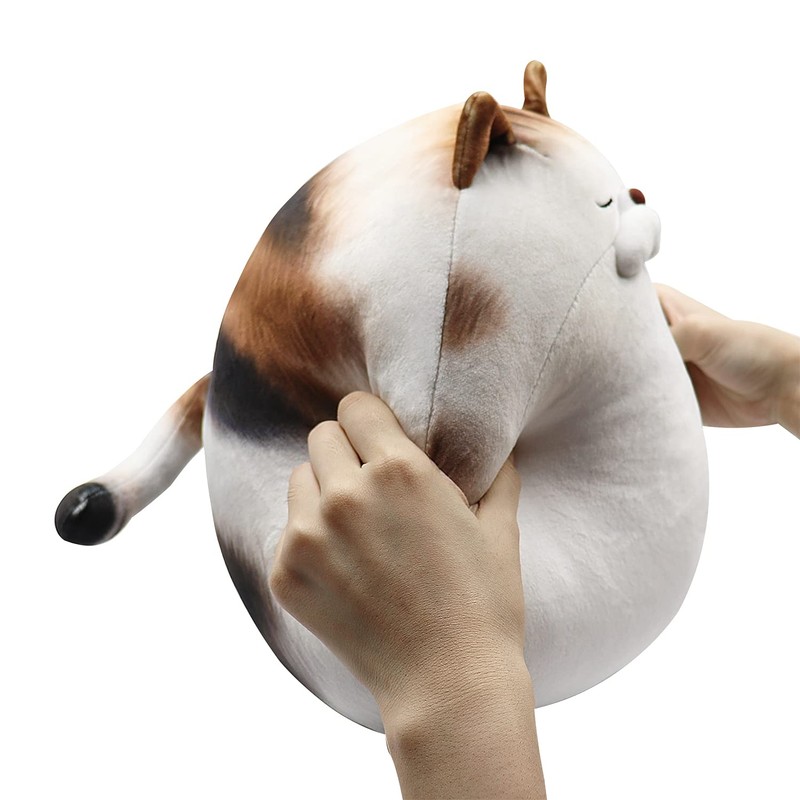 Stuffed Animals Cat Plush Chubby Cushion Blob and Striped Plush