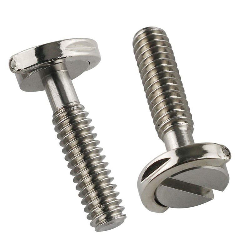 E-outstanding D Ring Hinged Screw 2PCS 1/4-20 Thread D-Ring Stainless