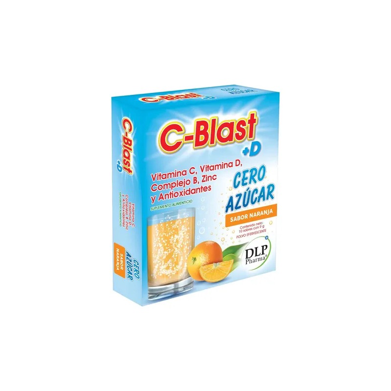 Blast Suplemento Multivitamínico Cero Azúcar Naranja Vitamina Zinc