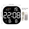 Digital Clock Large Screen LED USB 5V Remote Multifunctional Temperature