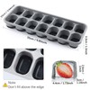 Ice Cube Tray 4 Pack, Easy-Release & Flexible 56 pcs