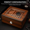CIGARWONG Cigar Humidors Spanish Cedar Holds 25-35 Cigars Desktop Box