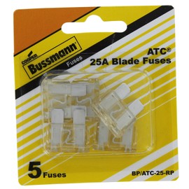 Bussman BP/ATC-25 RP 25 Amp Fuses 5 Count