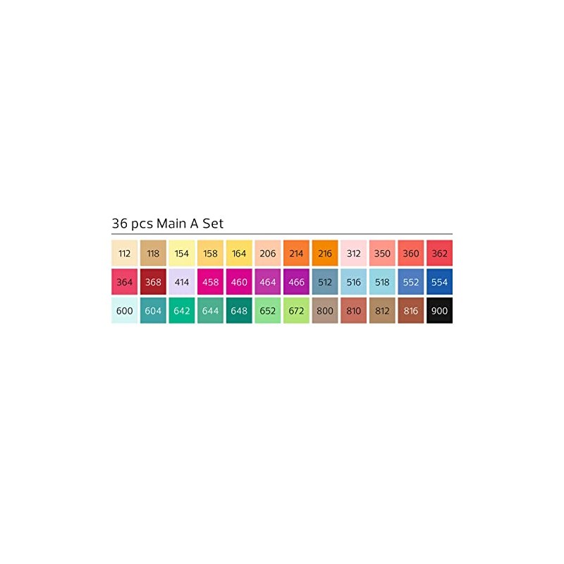 Stylefile 60343601 Marker Set A, Set of 36