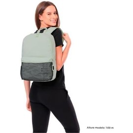 TOTTO Mochila Mediana Porta Laptop 13 con Bolsillo para Botella, Color Lila Escuela - Oficina - Viaje 13 L –DRAGONAR 2.0