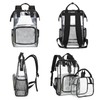 Yusudan Heavy Duty Clear Backpack, PVC Waterproof Transparent Backpacks with