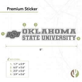 Desert Cactus Oklahoma State University OSU Cowboys Name Logo Vinyl Decal Laptop Water Bottle Car Scrapbook (8 Inch Sticker)