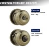 Probrico Privacy Door Knobs Lock Interior Bedroom Bathroom Door Handle