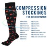 Wusikd Heartbeat Symbol Compression Socks for Women and Men Circulation