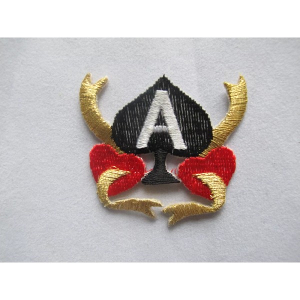 Unbranded #3625 Ace Of Spades Casino Gambling Poker Cards Embroidery