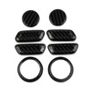 Fewshaw Carbon Fiber Style Seat Adjustment Button Cover Trim for