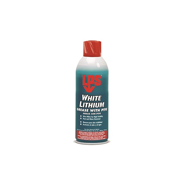 White Lithium, Grease, W/PTFE, 16 oz.