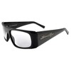 Black Flys Fly Straight Sunglass Shiny Black w/Smoke Polarized Lens