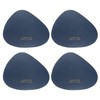 sourcing map 4 Pcs Leather Coasters, Irregular Drinks Coasters for