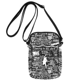 JNIAP Singer Fans Crossbody Bag Rock Music Lover Gifts Rock Band Concert Bag Music Album Cellphone Crossbody Purse, Dancing Bl Cb