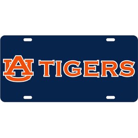 Decorvo College License Plate Acrylic Tag - Car Truck Accessory (Auburn)