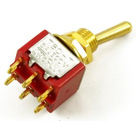 WD Mini Switch On/On DPDT - Gold