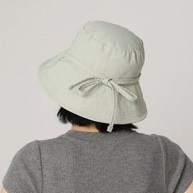 YOUMMY Women's Wide Brim Hat, UV Protection, Wide Brim Hat, Hand Wash, Spring and Summer, UV Protection, Foldable, Wide Brim, UV Protection, Sun Protection, String Included, UPF 50+, green, Free size