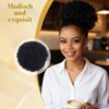 Afro Puff Drawstring Ponytail Synthetic Curly Natural Extension Hairpieces (Black-1)