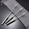 Egg Whisk Stainless Steel - Hand Push Whisk Egg Blender
