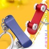 [AIXUAN] Men's Boys Cool Mini Skateboard Metal Keychain Keychain Car