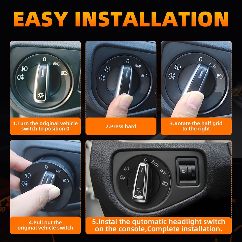 Automatic Headlight Switch, Light Sensor Module Headlight Button Module with