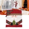 Xmas Dinner Chair Back Covers Easy To Install Soft Anti