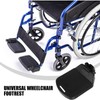 Ipetboom Wheelchair Footrest Replacement 2 Pack Heavy Duty Elevating Footrest