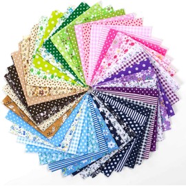 42 Stück Stoffreste Zum Nähen,Muster Baumwollstoff Stoffreste Stoffpaket Patchwork Stoffe Paket, 100% Baumwolle 25 x 25cm DIY Baumwolltuch Stoffe zum Nähen