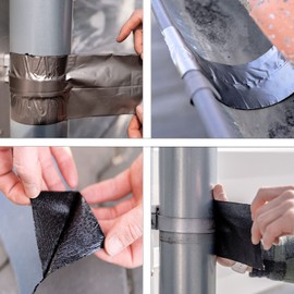 SILISTO Bitumen Repair Tape 50 mm x 10 m Aluminium Colour