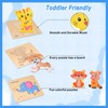 8pcs Wooden Puzzles for Toddlers 1 2 3 4, Toddler
