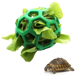 Ferplast Tortoise Treat Hanging Feeder Ball - Fruit & Veg Feed Holder - Foraging Toy for Small Animals, Tortoise & Turtle