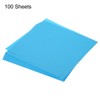sourcing map 100 Sheet Origami Paper Double Sided Aquamarine Blue